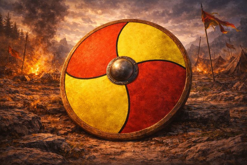 Danelaw shield, Greenfield Illinois